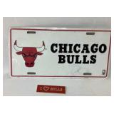 Chicago Bulls License Plate - NBA Collectible, Met