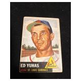 Topps 1953 Ed Yuhas - St. Louis Cardinals - Baseba