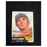 Topps Dutch Leonard #155 Baseball Card - Vintage,