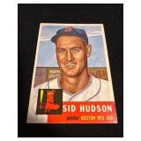 Topps Sid Hudson Baseball Card - 1954, Vintage Spo