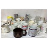 Vintage Mugs - Large Lot, Various Designs and Bran