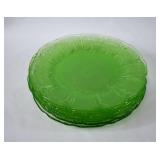 8 Jeanette Green Uranium CHERRY BLOSSOM Plates