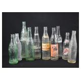 10 Vintage Soda Bottles