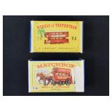 2 Matchbox Cars Tramcar & Horse Bus in Boxes