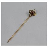 14kt Gold & Ruby Stick Pin