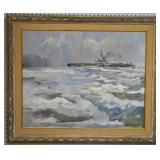 WR Vallevand Oil Painting WSS KEARSARGE