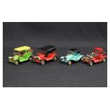 4 Lesney Matchbox Cars Models of Yesteryear