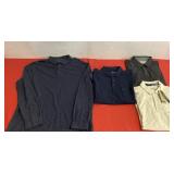 4 PCs Of Menï¿½s Collard Shirts Size Large