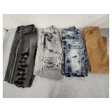 Lot of 4 Boys Jeans/Shorts- Size 11/12