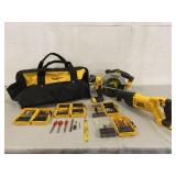 Dewalt Battery Powered Tool Set W/Bag & More