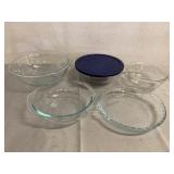 5 Glass Pyrex Dishes