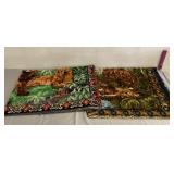 2 Animal Tapestries 62"x45"