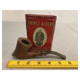 Vintage Pringe Albert Crimp Cut Can & Pipe