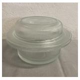 Chefs Choice Ribbed Glass 1qt. Covered Casserole