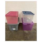 4 Storage Totes