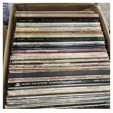 Box Full Of Vintage LP Vinyl Record Albums