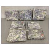 6 PCs Of Floral Furniture Coverings