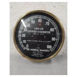 Post War Brass Hygrometer Made In West Germany