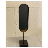 23" Tall Oval Mirror On Stand