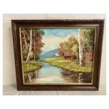 Oil On Canvas Framed Artwork 23.75"x19.5ï¿½