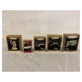 5 Hallmark Keepsake Ornaments In Original Boxes