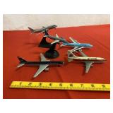 5 Metal Model Planes