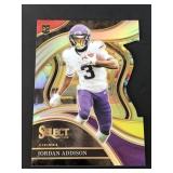 Select Jordan Addison Rookie Silver Die-Cut SP