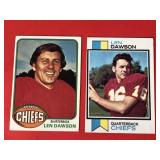 Len Dawson 1973 & 1976 Topps Lot