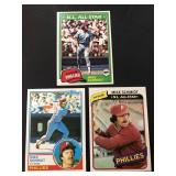 Mike Schmidt Lot Topps 1980 1981 1983 Phillies