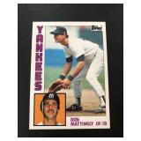 1984 Topps Don Mattingly Rookie Card