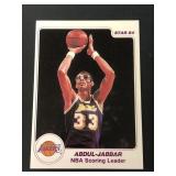 1984 Star Kareem Abdul-Jabbar Card #10 Lakers HOF