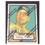 1996 Topps 1952 Mickey Mantle Finest Reprint