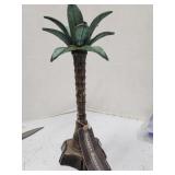 Heavy Palm Tree Candle Holder