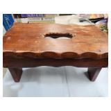 Vintage Wood Bench Stool