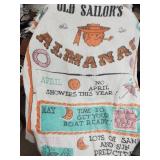 Vintage Old Sailors Almanac Beach Towel