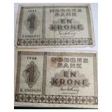 1947 and 1948 En Krone