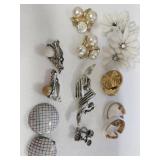 8 Pairs of Clip On Earrings