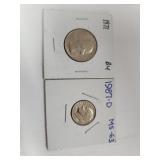 Coins 1971 BU and 1987d ms63