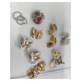 Clip on Earrings 8 Pairs