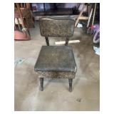 Vintage Wooden Cushioned Chair