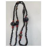 Heavy Beaded Necklace 36"