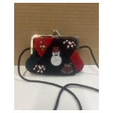 Christmas Beaded Coin Purse