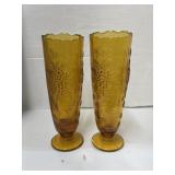 Vintage Carnival Glass Vases