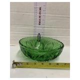 Vintage Green Glass Bowl