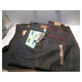 LOT 3 ASSORTED MENS  FASHION JEANS