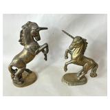 Brass Like Unicorn Decorations