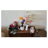 3 x Vase, Stuffed Frog, Mask