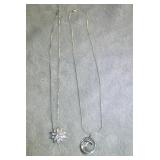 LOT of (2) NECKLACES -- used