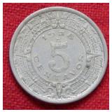 1838 Mexico 5 Centavos