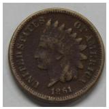 1861 Indian Head Cent - Dark